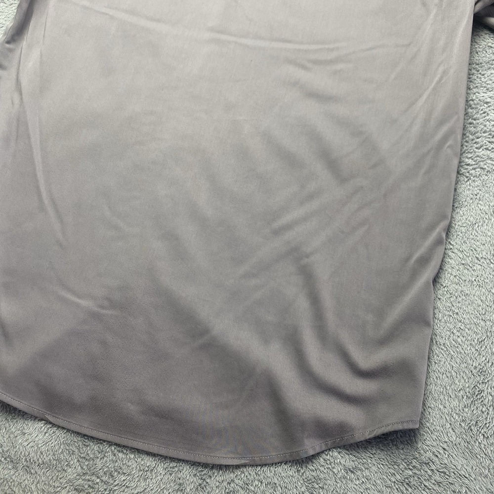 A Cut Above Mens Pilot Shirt‎ 16.5 Tapered Brooks Short Sleeve Button Down Grey - Picture 13 of 16